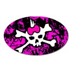 Punk Skull Princess Magnet (Oval)