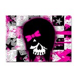 Scene Kid Girl Skull Sticker A4 (100 pack)