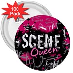 Scene Queen 3  Button (100 pack)
