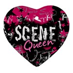 Scene Queen Heart Ornament (Two Sides)