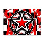 Star Checkerboard Splatter Sticker A4 (100 pack)