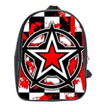 Star Checkerboard Splatter School Bag (Large)
