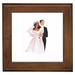 Bride and Groom Framed Tile
