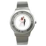 Bride and Groom Stainless Steel Watch