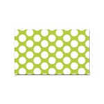 Spring Green Polkadot Sticker (Rectangle)