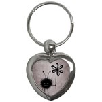 Evil Flower Bug Vintage Key Chain (Heart)