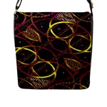 Luxury Futuristic Ornament Flap Closure Messenger Bag (Large)