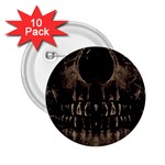 Skull Poster Background 2.25  Button (10 pack)