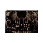 Skull Poster Background Cosmetic Bag (Large)