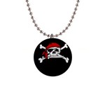 Pirate Skull Kids 1  Button Necklace