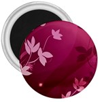 Pink Flower Art 3  Magnet