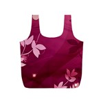 Pink Flower Art Full Print Recycle Bag (S)