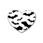 Deathrock Bats Rubber Heart Coaster (4 pack)