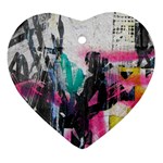 Graffiti Grunge Ornament (Heart)