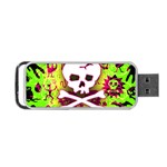Deathrock Skull & Crossbones Portable USB Flash (One Side)
