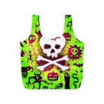 Deathrock Skull & Crossbones Full Print Recycle Bag (S)