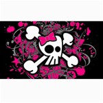 Girly Skull & Crossbones Canvas 40  x 72 