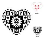 Gothic Punk Skull Playing Cards Single Design (Heart)