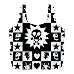 Gothic Punk Skull Full Print Recycle Bag (L)