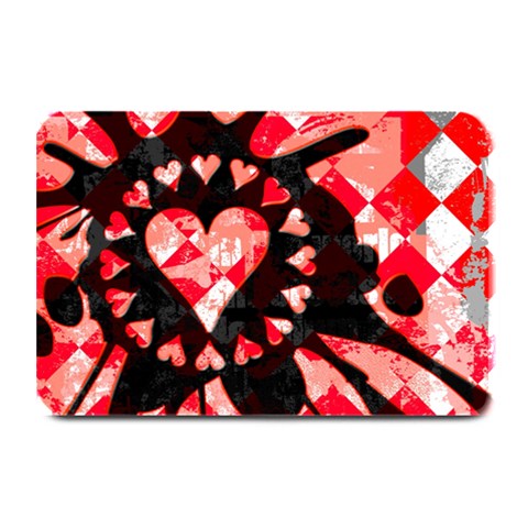 Love Heart Splatter Plate Mat from mytees 18 x12  Plate Mat