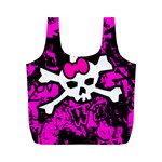 Punk Skull Princess Full Print Recycle Bag (M)
