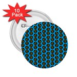 0059 Comic Head Bothered Smiley Pattern 2.25  Buttons (10 pack) 