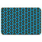 0059 Comic Head Bothered Smiley Pattern Large Doormat 