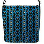 0059 Comic Head Bothered Smiley Pattern Flap Closure Messenger Bag (S)