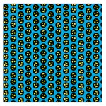 0059 Comic Head Bothered Smiley Pattern Large Satin Scarf (Square)