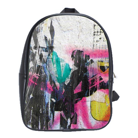 Graffiti Grunge School Bag (Large) from mytees Front