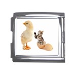 Kitten in an egg with chick Mega Link Italian Charm (18mm)