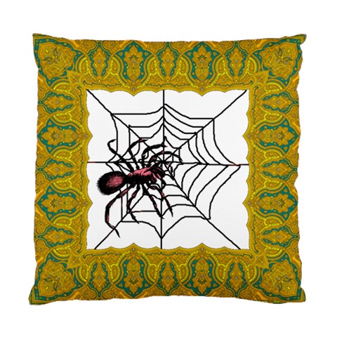 Spider in web Cushion Case (Two Sides) from mytees Front