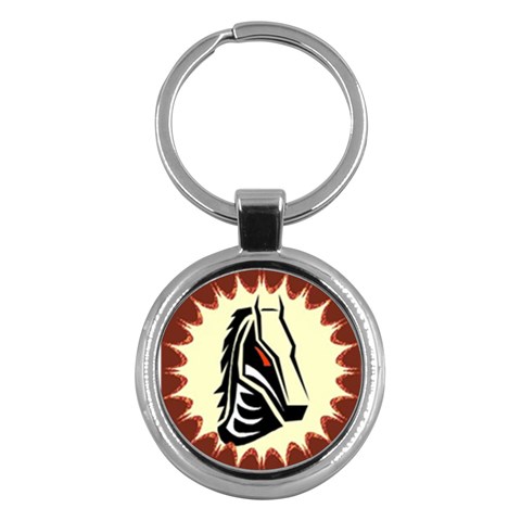 Horse head Key Chain (Round) from mytees Front