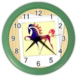 Prancing horse Color Wall Clock