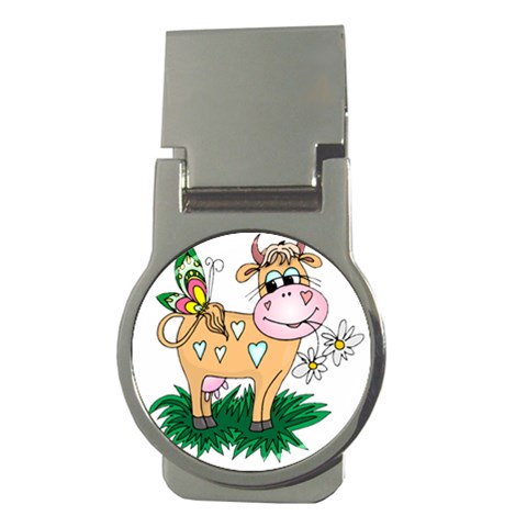 Cute cow Money Clip (Round) from mytees Front