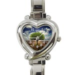 4-908-Desktopography1 Heart Italian Charm Watch