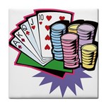 Poker D5 Tile Coaster