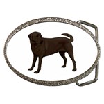 BW Chocolate Labrador Retriever Dog Gifts Belt Buckle