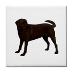 BW Chocolate Labrador Retriever Dog Gifts Face Towel