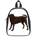 BW Chocolate Labrador Retriever Dog Gifts School Bag (Small)
