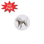 White Poodle Dog Gifts BW 1  Mini Button (100 pack) 