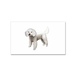 White Poodle Dog Gifts BW Sticker (Rectangular)