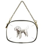 White Poodle Dog Gifts BW Chain Purse (One Side)