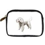 White Poodle Dog Gifts BW Digital Camera Leather Case