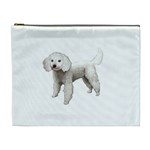 White Poodle Dog Gifts BW Cosmetic Bag (XL)