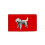 White Poodle Dog Gifts BR Cosmetic Bag (Small)