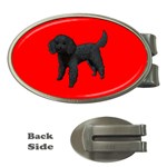 Black Poodle Dog Gifts BR Money Clip (Oval)