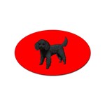 Black Poodle Dog Gifts BR Sticker (Oval)