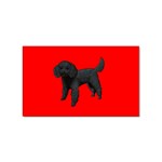 Black Poodle Dog Gifts BR Sticker Rectangular (100 pack)