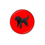 Black Poodle Dog Gifts BR Hat Clip Ball Marker (4 pack)